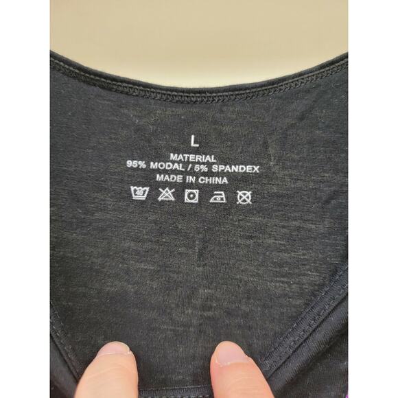 Bride Squad Glitter Tank Black Purple Silver Size Large - Picture 3 of 6